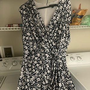 Size 14 Ralph Lauren Black and White stretch dress